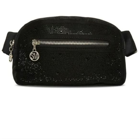 Steve Madden Bags Steve Madden Black Rhinestone Embellished Belt